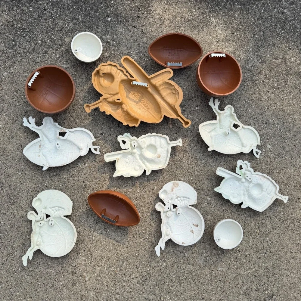 70s/80s Vintage Burwood Homco Sports Wall Decor 3D USA Made Plastic 13 Pieces